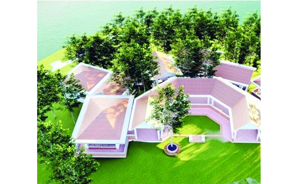 ঝুঁকিপূর্ণ ব্রিজের সিঁড়িতে সাবধান লেখা স্ট্যান্ডবোর্ড : নয়া দিগন্ত