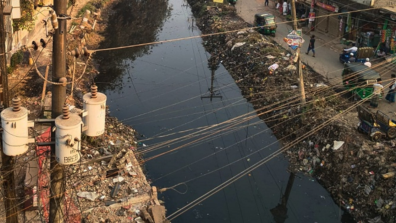 দাগনভূঞার দাদনার খাল পরিষ্কার করলেন পরিবেশ মন্ত্রীর ছেলে