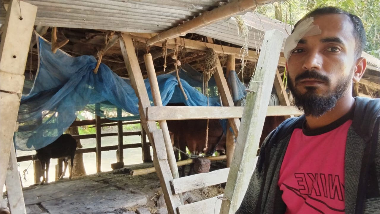 গরু চুরি করতে না পেরে গোয়াল মালিকের ভাইকে ছুরিকাঘাত