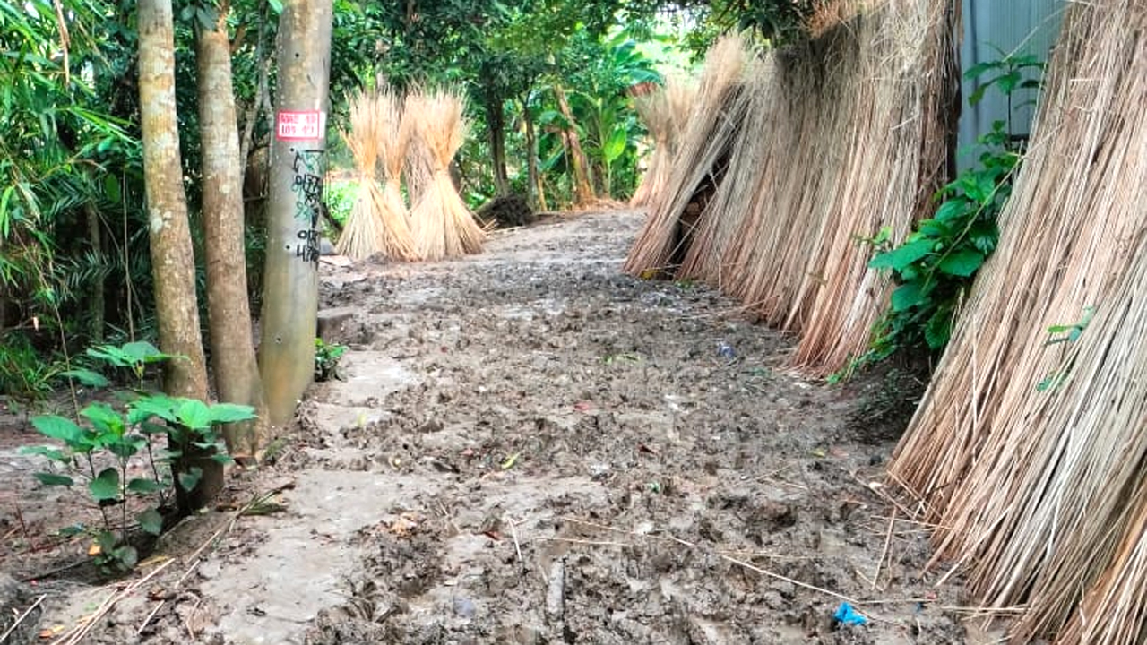 বর্ষায় সড়কের বেহাল দশা