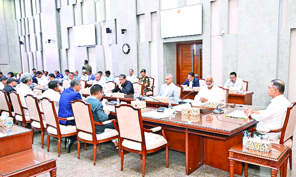 প্রধানমন্ত্রী তারেক রহমান ঢাকার চার পাশের নদ-নদীর দূষণ নিয়ন্ত্রণ, বর্জ্য অপসারণ, সংরক্ষণ ও ব্যবস্থাপনা বিষয়ে পর্যালোচনা সভায় সভাপতিত্ব করেন : পিআইডি