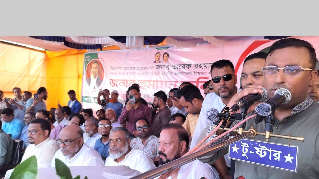 বক্তব্য রাখেন হুমায়ুন কবির