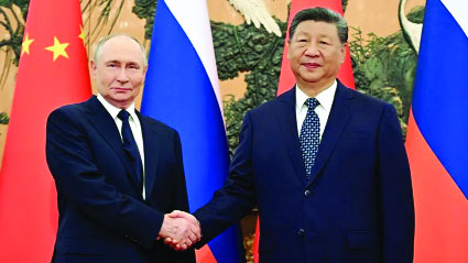 চীনের সাথে ‘অভূতপূর্ব’ সম্পর্কের প্রশংসা রুশ প্রেসিডেন্টের