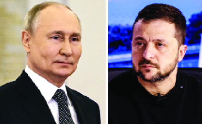 শান্তি আলোচনার প্রস্তাব পুতিনের যুদ্ধবিরতি চান জেলেনস্কি