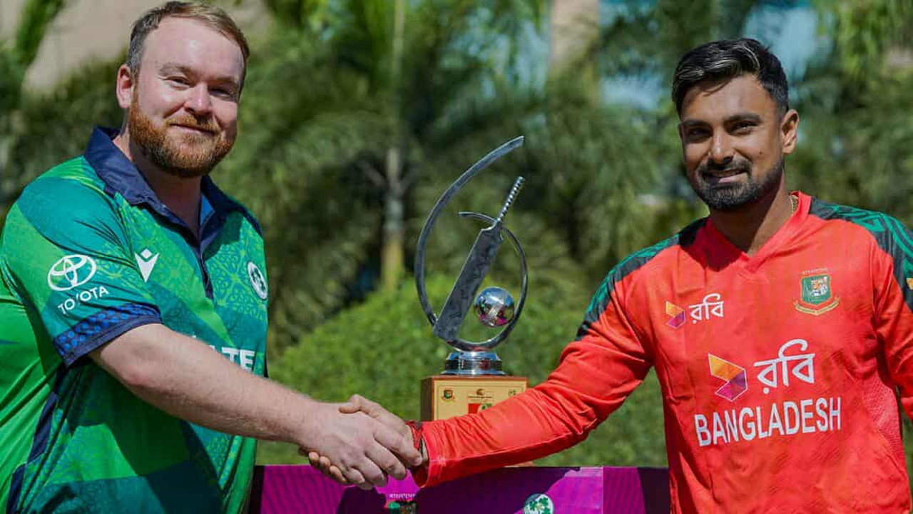 আয়ারল্যান্ড-বাংলাদেশের টি-টোয়েন্টি সিরিজের ট্রফি উন্মোচন