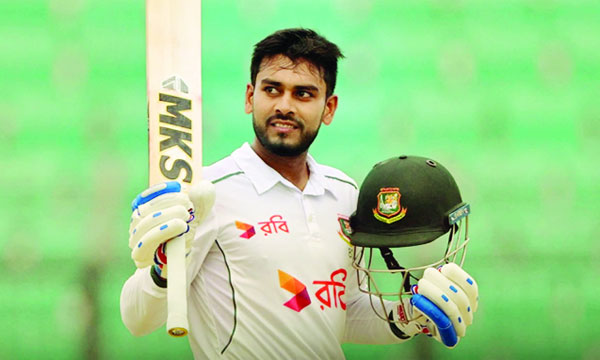 ফিফটি করার পর বাংলাদেশের ব্যাটার মেহেদী হাসান মিরাজ : বিসিবি
