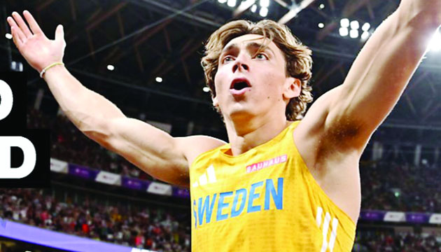 পোলভোল্টে বিশ্বরেকর্ড গড়া সুইডেনের ডুপ্লান্টিস: বিবিসি