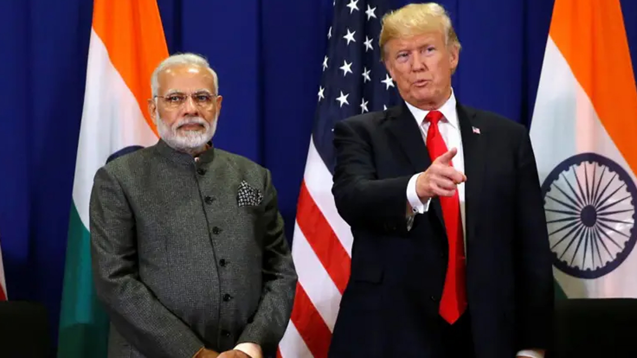 ভারতের প্রধানমন্ত্রী নরেন্দ্র মোদি ও মার্কিন প্রেসিডেন্ট ডোনাল্ড ট্রাম্প