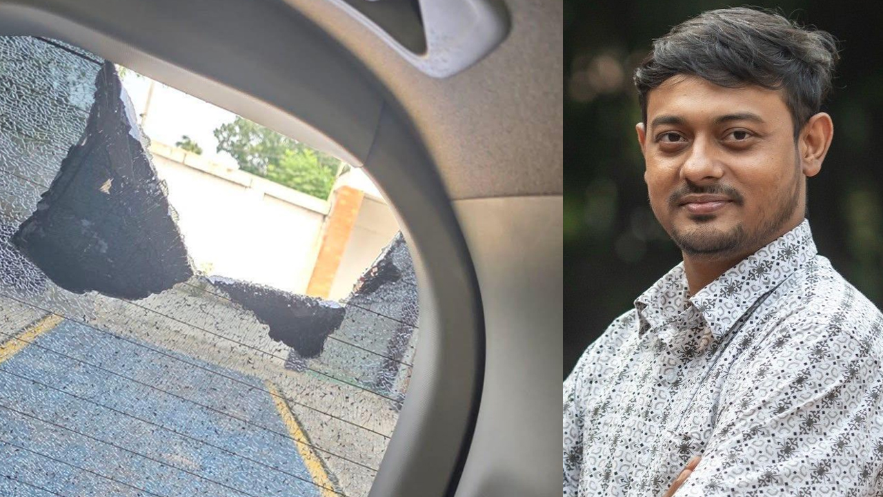 নাসীরুদ্দীন পাটওয়ারীর গাড়িতে হামলা