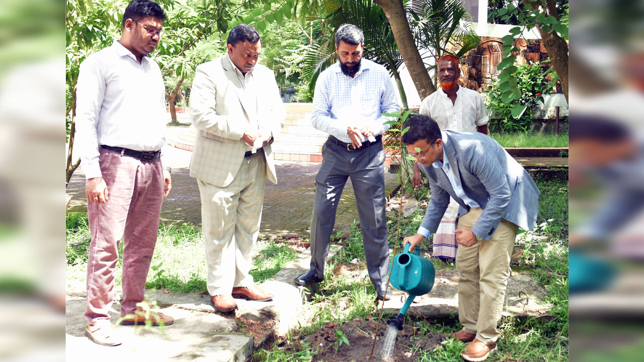 নোয়াখালী বিজ্ঞান ও প্রযুক্তি বিশ্ববিদ্যালয়ে (নোবিপ্রবি) বৃক্ষরোপণ কর্মসূচি