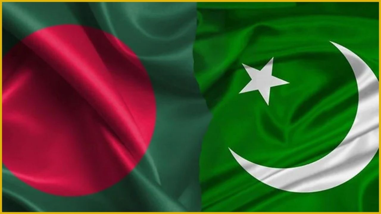 বাংলাদেশ ও পাকিস্তানের পতাকা