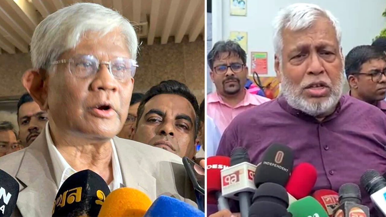 অর্থ উপদেষ্টা সালেহউদ্দিন আহমেদ এবং জ্বালানি উপদেষ্টা মুহাম্মদ ফাওজুল কবির খান