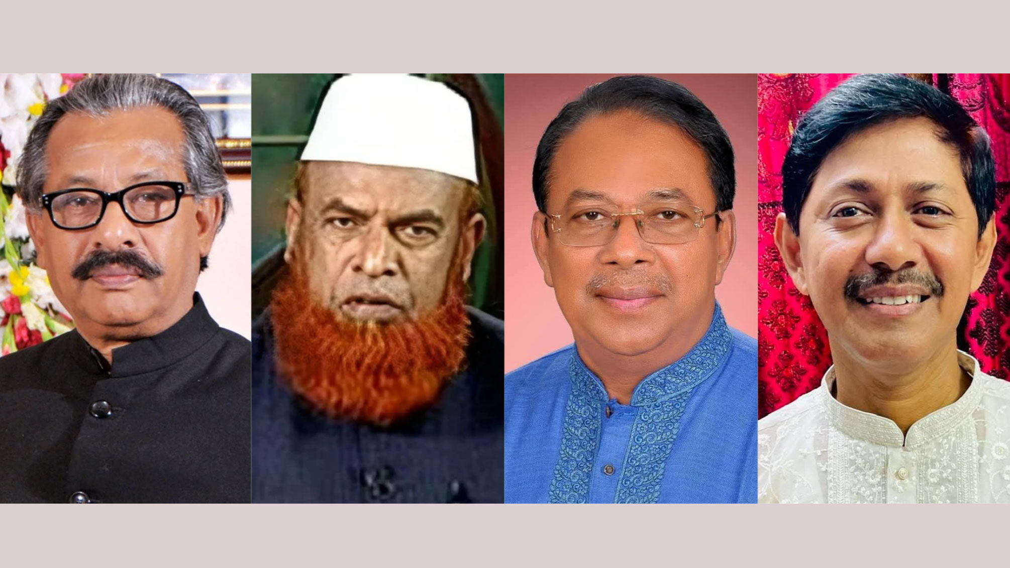 শাহ মোহাম্মদ আবু জাফর, আবুল কালাম আজাদ বাচ্চু, খন্দকার নাসিরুল ইসলাম ও শামসুদ্দীন মিয়া ঝুনু