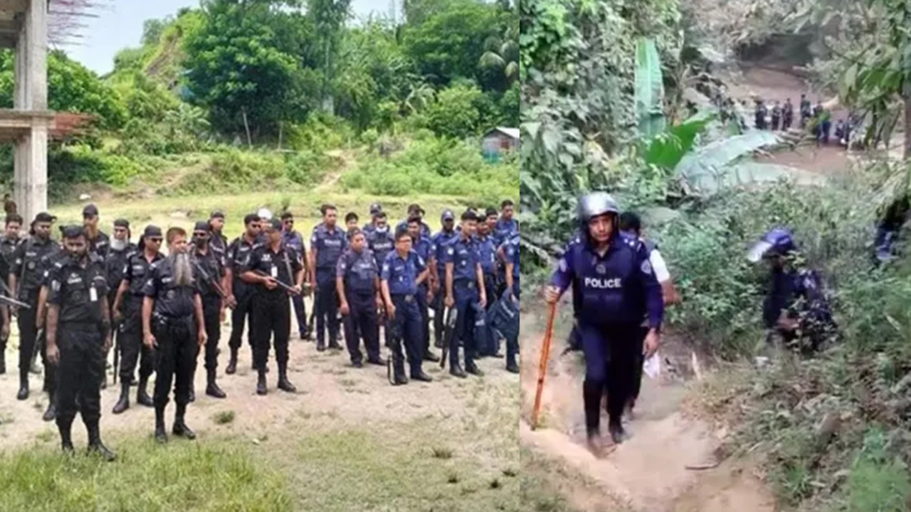 দুর্গম এলাকায় ব্যাপক তল্লাশি চালানো হয়েছে