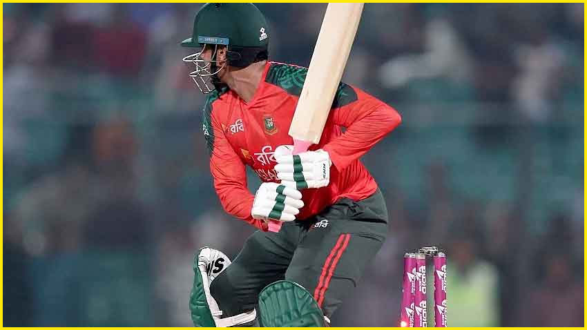 ছক্কা মেরেও আউট হয়ে যান তাসকিন আহমেদ