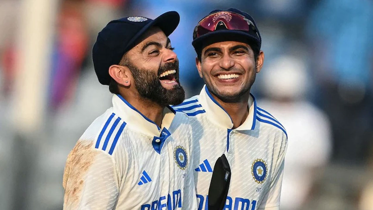 ভারতের টেস্ট জার্সিতে বিরাট কোহলি ও শুভমান গিল