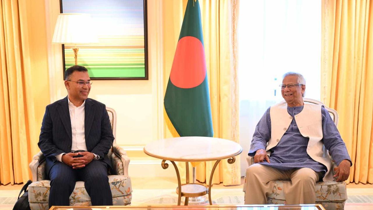 বৈঠকে বসেছেন তারেক রহমান ও অধ্যাপক ড. মুহাম্মদ ইউনূস